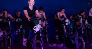 Students participate in various activities inside the Campus Recreation Center. Photo by James Anger on February 6, 2024.